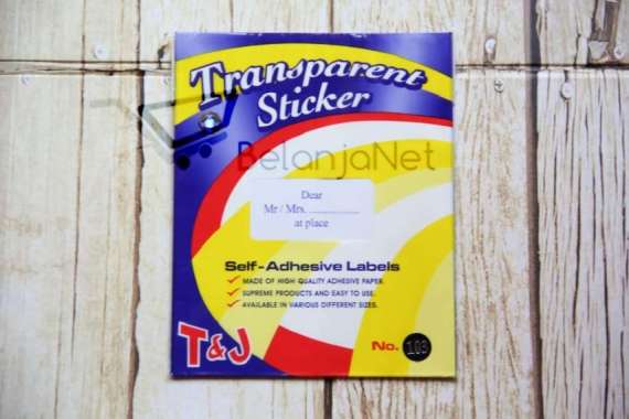 Sticker Label Transparan Tom & Jerry [Berbagai Ukuran] 103