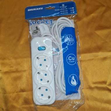 Stop Kontak Berkualitas Shukaku Extesion Socket sku8133ksu 3m + USB 8133S 3M
