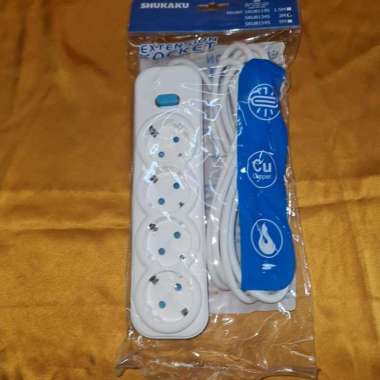 Stop Kontak Berkualitas Shukaku Extesion Socket sku8133ksu 3m + USB 8134S 3M