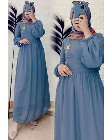 JESLA FASHION KALEYA DRESS CERUTY BABYDOLL FULL PURING BAJU GAMIS TERBARU SIMPLE DRESS CASUAL BAJU W