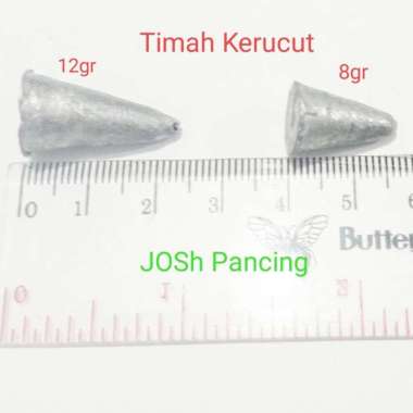 Timah pancing kerucut eceran per kilo kiloan bandul krucut kg ons 55gram 1 ons