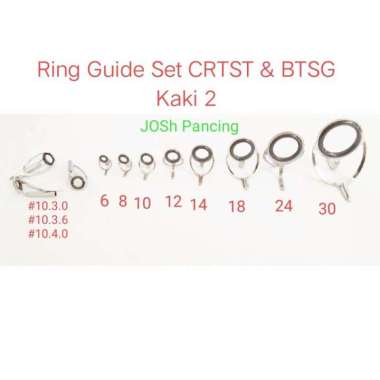 ring guide set kaki 2 mamarit marit joran laut lengkap cincin torzite