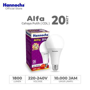 Hannochs - Lampu LED Alfa - 20 watt - cahaya Putih