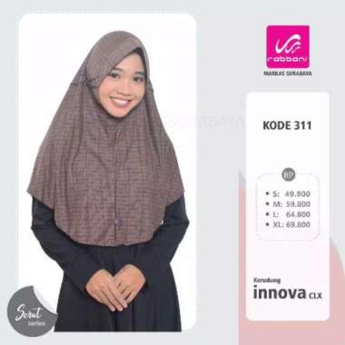 Rabbani Innova CLx Jilbab Ori Hijab Rabani Asli kerudung Sekolah L 311