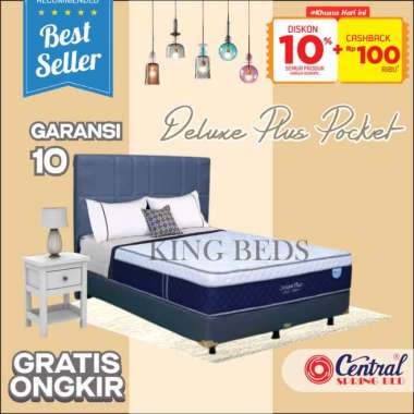 Central Spring Bed Deluxe Plus Pocket kasur only 160 180 200 x 200 90*200