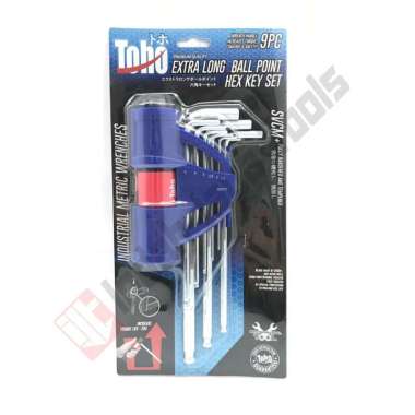 Kunci L Set Panjang Long Ballpoint 9 Pcs TOHO