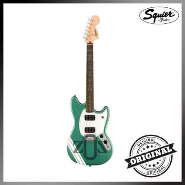 Gitar Guitar Electric Squier FSR Bullet Competition HH Mustang Green