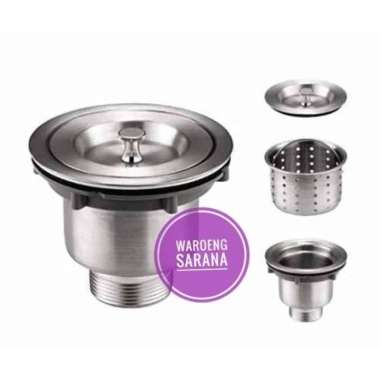 Afur sink stainless - afur bak cuci piring stainless - saringan cuci