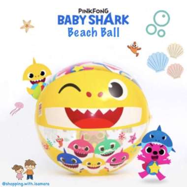 Pinkfong Baby Shark Beach Ball / Bola Pantai Babyshark Ori Korea