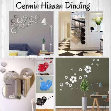 Stiker Kaca Cermin Dekorasi Dinding Bentuk Love / Stiker Love Dinding