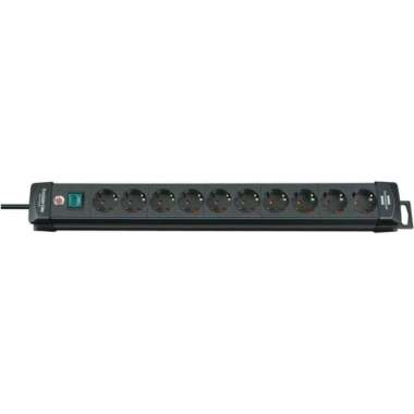 Brennenstuhl Premium-Line 10-Soket Black -1951100100 / Stop Kontak
