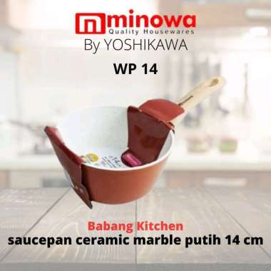Sauce Pan 14 / 16 / 18 cm Minowa Rosela Series Marble Induksi Panci Susu Anti Lengket Keramik 16 cm 