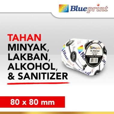 Kertas Thermal / Kertas Kasir Struk BLUEPRINT 80mmx80mm Oil Resistant