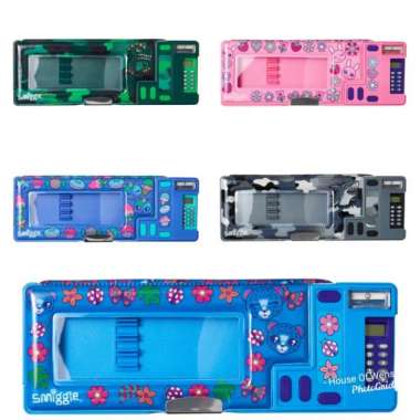 Smiggle Budz Pop Out Pencil Case With Window - Tempat Pensil Smiggle Multicolor