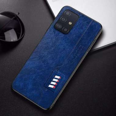 CASE SAMSUNG A51 CASING KULIT SLIM KAIOUYUE DESAIN ORIGINAL SOFT CASE Biru