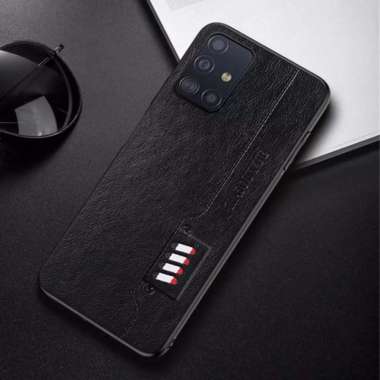 CASE SAMSUNG A51 CASING KULIT SLIM KAIOUYUE DESAIN ORIGINAL SOFT CASE Hitam