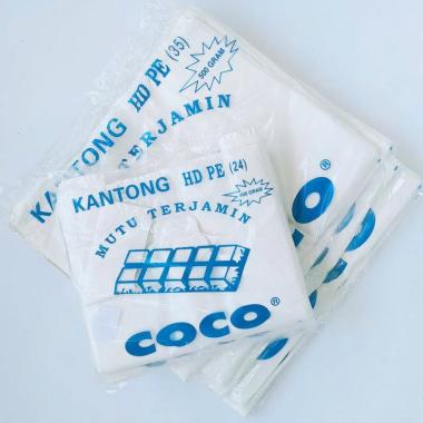 Coco Kantong Plastik - Putih [35 cm] putih susu
