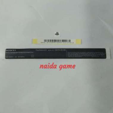 barcode / stiker mesin ps3 slim seri 2000/2500