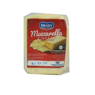 Brady Keju Mozzarella/Mozarella cheese 250GR Keju Mozzarell