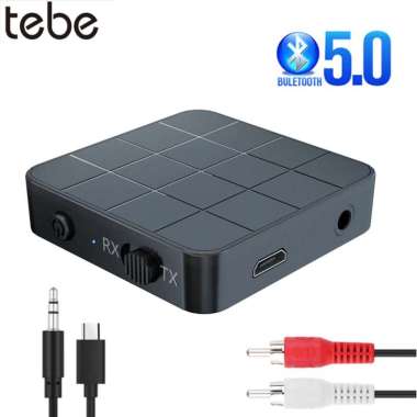 TaffSTUDIO 2 in 1 Audio Bluetooth 5.0 Transmitter & Receiver 3.5mm - KN321 Black