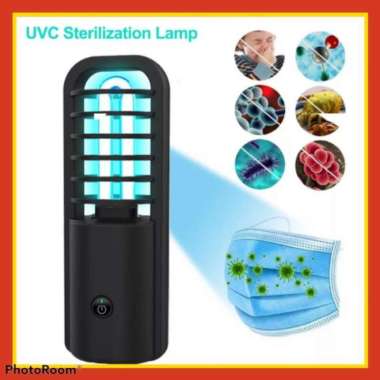 Lampu UV Sterilizer Light Portable Disinfektan Ozone 800mAH UVC86 Hitam