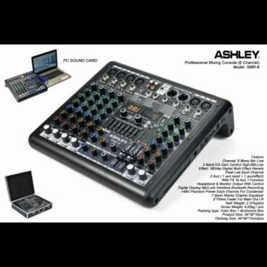 Mixer Audio Ashley Smr6 Smr 6 (6Channel) Ashley