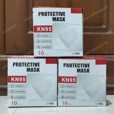 Masker Kn95 Protective Mask 5 Ply 10 Pcs - Putih