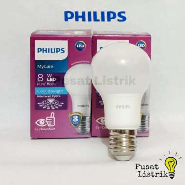 Lampu LED 8W Philips Putih Lampu Bohlam 8Watt Bulb