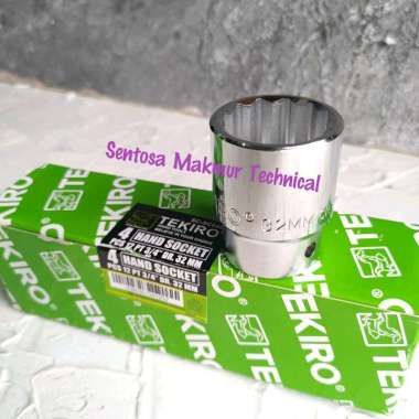 TEKIRO 3/4" 32 MM Mata Kunci Sock Sok Soket Shock 32mm 6PT 12PT 12PT
