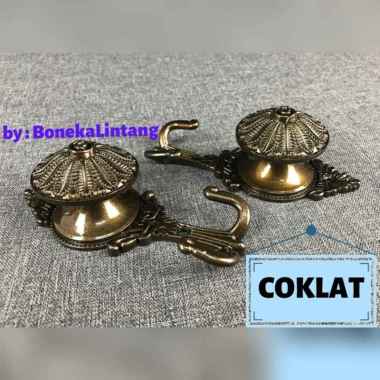 HARGA SEPASANG HOOK KORDEN DAUN - CANTELAN TALI KORDEN - HOOK GORDEN SEPASANG HOOK DAUN HITAM