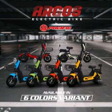 Sepeda Listrik Pasific Argos warna ketik di note