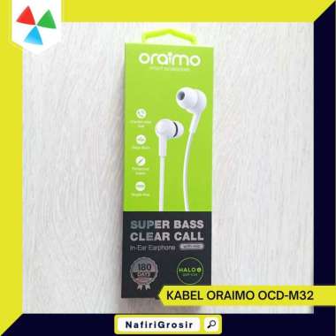 EARPHONE ORAIMO OEP-E26 HALO 4 MIC TOMBOL VOLUME, NEXT PREV, CALL