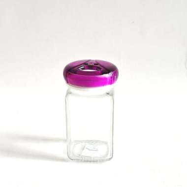 Herevin tempat botol bumbu garam lada merica kaca segi 160 ml Ungu