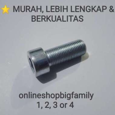 BAUT L DRAT HALUS M10X25 UNTK AS SHOCK YAMAHA (DRAT 14, PANJANG 2,5CM)
