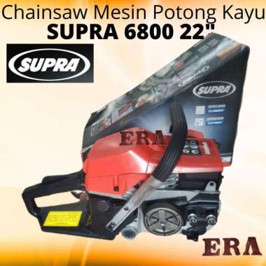 SUPRA - CHAINSAW 22" SPR6800 BAR 22 INCH BAJA MESIN GERGAJI POTONG KAYU 22 INCI 2 TAK MINYAK CAMPUR