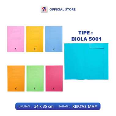 Stopmap Kertas / Map File / Map Kertas /Map Ijazah F4 Warna Motif Batik Seri No 5001 5002 Kabita Bio