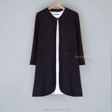 Bayleaf.id Geela Outer Blazer Outwear Atasan Wanita Premium XL Black