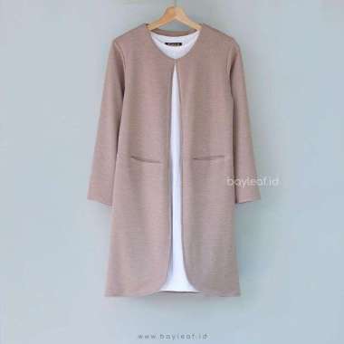 Bayleaf.id Geela Outer Blazer Outwear Atasan Wanita Premium M Mocca