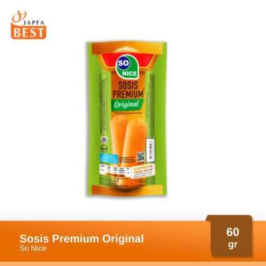 Promo Harga So Nice Sosis Siap Makan Premium Original 60 gr - Blibli