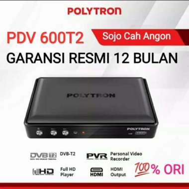 STB T2 Polytron set top box dvb t2 receiver tv digital PDV 600T2 warna PDV 600T2