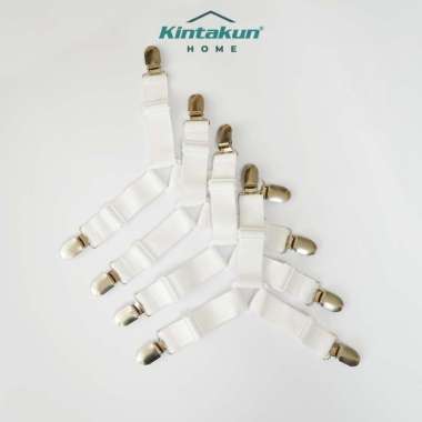 Kintakun Home Penjepit Sprei Anti Geser Haira 4pcs White