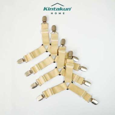 Kintakun Home Penjepit Sprei Anti Geser Haira 4pcs Beige