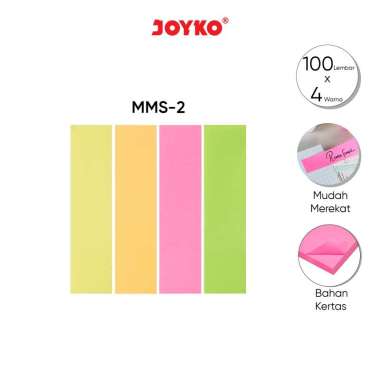 Joyko MMS-2 Kertas Sticky Note Multicolor