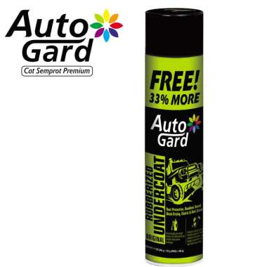 AUTOGARD Rubberized Undercoat Original Cat Semprot Peredam Suara Cat Motor Mobil Cat Sepeda Pilok Bl