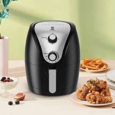 SAMONO Air Fryer Alat Mesin Penggoreng Oven Kue Tanpa Minyak 4.5L Hitam
