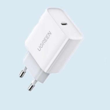 UGREEN Adapter Kepala Charger 20W MFI USB C iPhone 11 12 13 Pro Max MFI 20W WHT