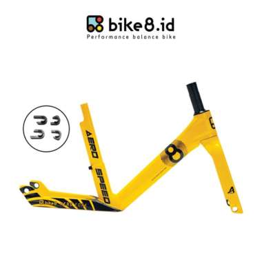 BIKE8 AERO A CARBON FRAME Balance Bike / Push Bike - Sepeda Anak - YELLOW