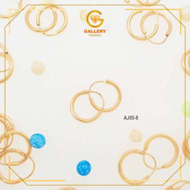 ANTING GIPSY JIPSI ANAK DAN DEWASA MODEL POLOS ANTING EMAS ASLI KADAR 6K DAN 8K KODE AJ058 AJ1010 AN