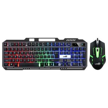 Ldkai Gaming Keyboard Led With Mouse 828 Black