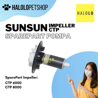 Sparepart Pompa SUNSUN CTP 6000 8000 Impeller Spare Part Mesin Pompa CTP 8000